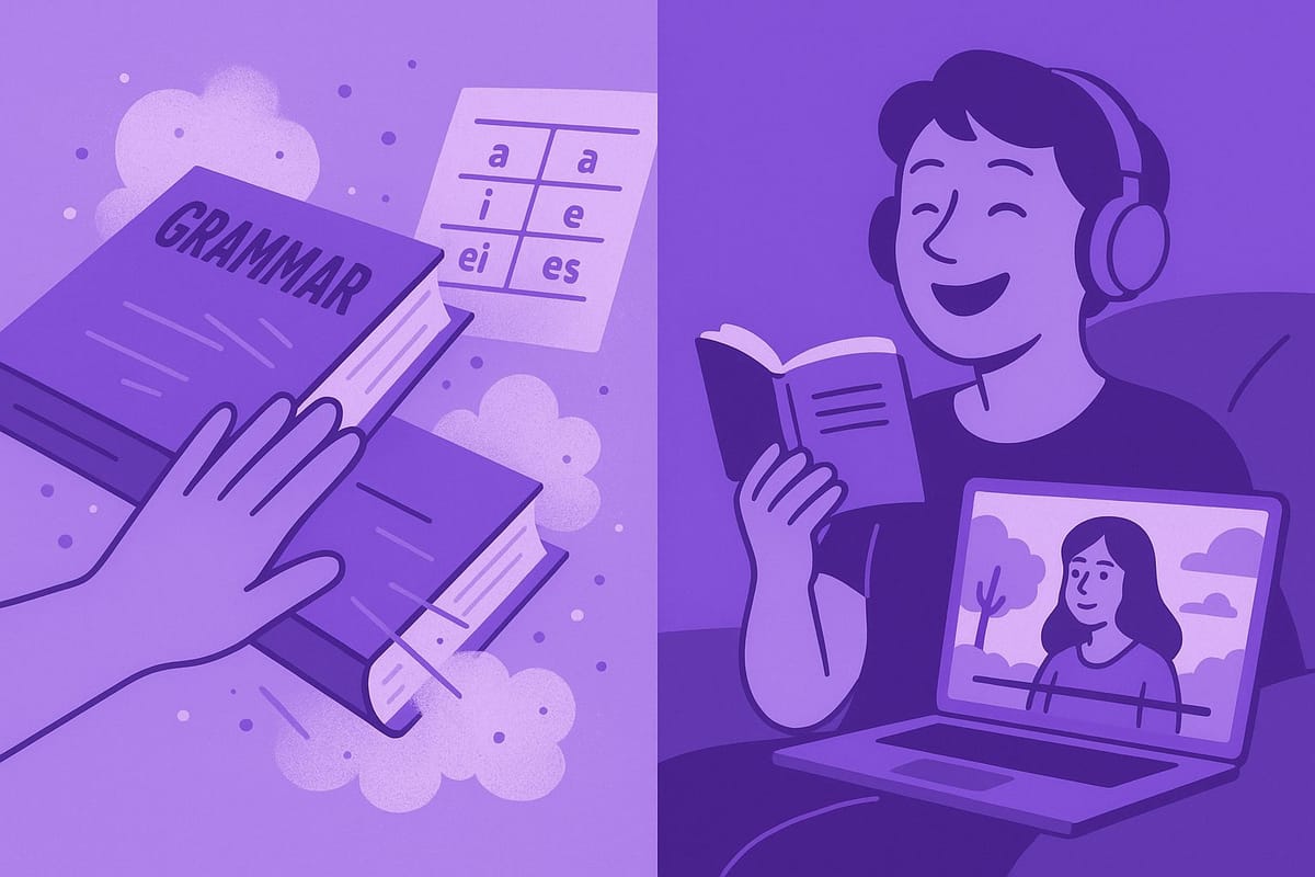 Why Learning Grammar Rules First Is Backwards: The Input-Before-Rules Method That Actually Works